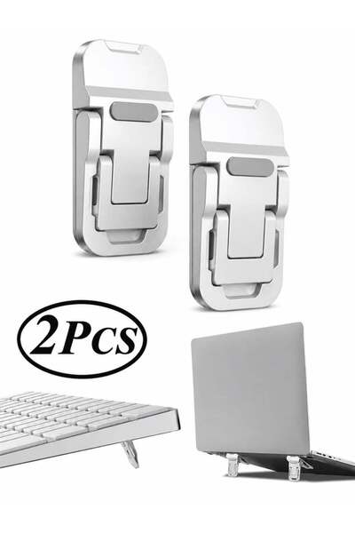 Generic 2PCS Foldable Adhesive Laptop Holder Stand, Ultra-Thin Invisible Wall...