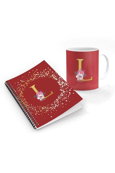 Generic Printed Coffee Mug + A5 Spiral Notebook Memo Personalised Combo Gift ...