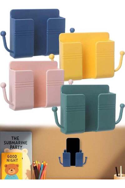 Generic 4Pcs Wall Mount Phone Holder Adhesive Wall Phone Mount Charging Stand...