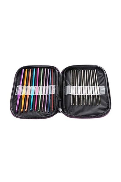 Generic 22-Piece Handle Crochet Hooks Set Multicolour