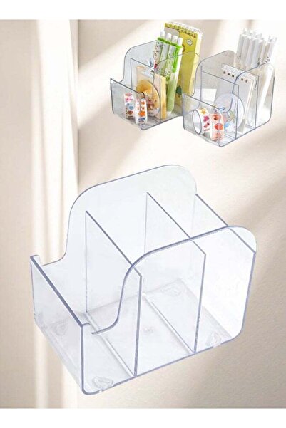 Generic Transparent Acrylic Pen Container Stationery Organizer with Phone Slo...