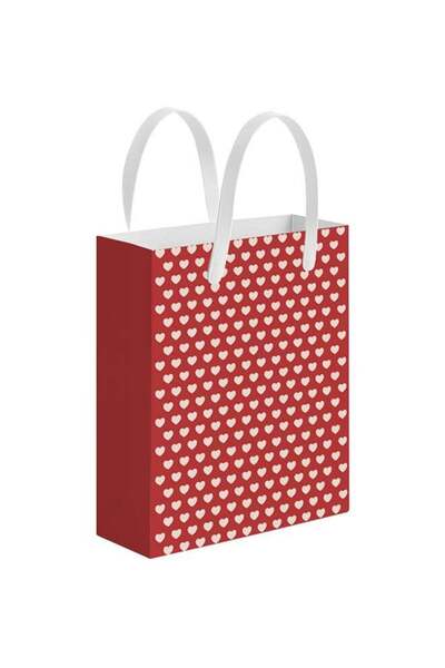Generic Red & White Love-Themed Gift Bag