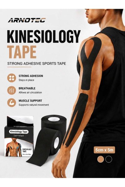 Generic Kinesiology Tape – Strong Adhesive Sports Tape, Breathable & Stretcha...