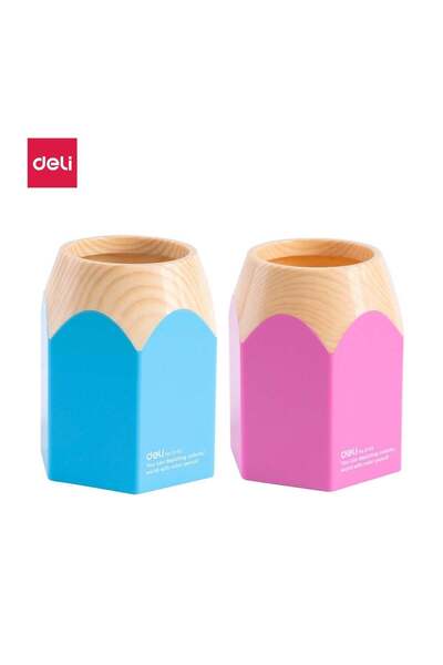 Generic E9145 Pen Holder - High-Quality PS Material, 87x76x104mm, Light Red/L...