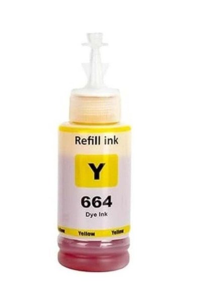 Generic 664 Ink Bottle Set for EcoTank-Style Printers – 70 ml Each (Yellow) –...
