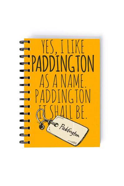 Generic Spiral A5 Notebook Cute Quote Classic Cartoon Kids Gift Paddington Quote