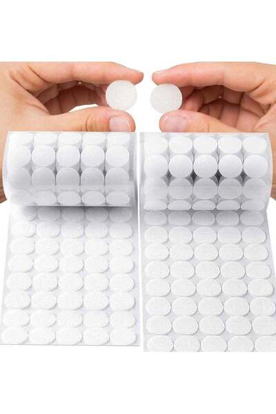 Generic 500 Pairs of 20mm Self-Adhesive Hook and Loop Dots - Waterproof Doubl...
