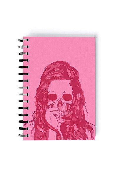 Generic Spiral A5 Notebook Zombie Undead Pink Girls