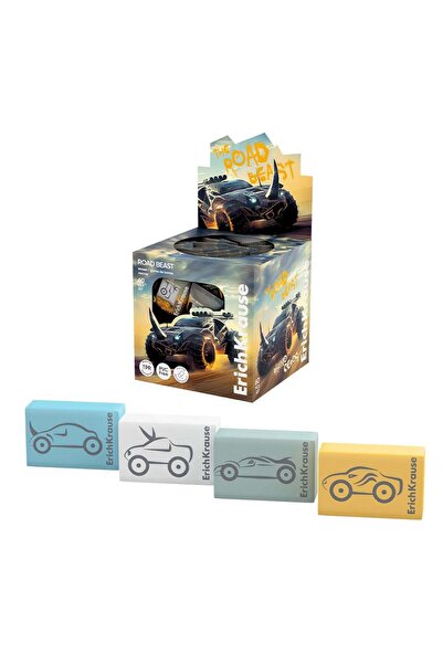 Generic 60-Piece Road Beast Design Pencil Erasers Assorted Designs