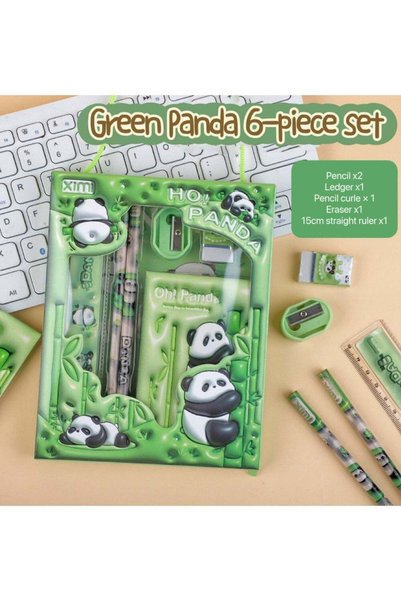 Generic 6-Piece Stationery Set Cartoon 3D stereoscopic Cute Panda Children's ...