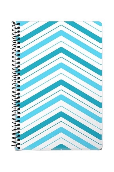 Generic Only Way Is Up A5 Spiral Notebook Blue/White