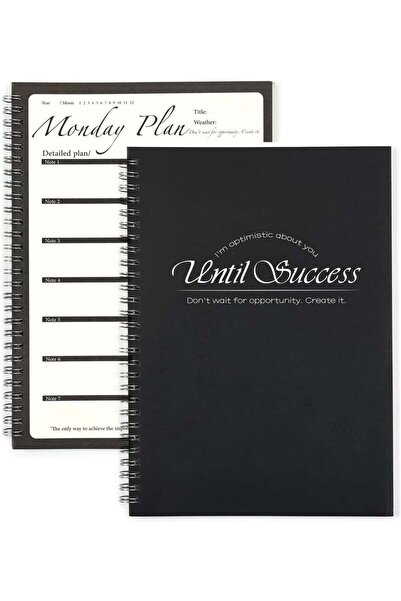 Generic Daily and Weekly Planner, 18 x 25 cm Spiral Bound Task Notebook with ...