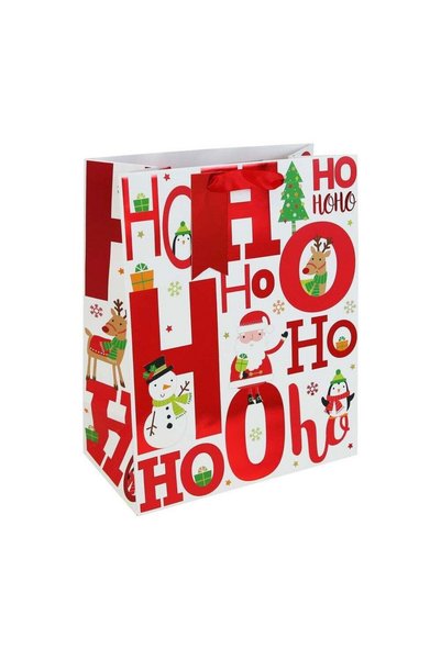 Generic Eurowrap HOHOHO Bag, Christmas and Holiday Gift Bag, Festive Packagin...