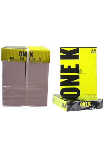 Generic ONE K A4 Copy Paper, 80 GSM, 500 Sheets, White