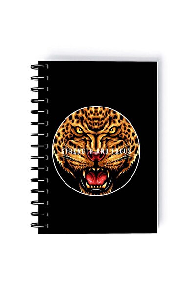 Generic Strength And Focus Design Rectangle Spiral A5 Notebook Multicolour