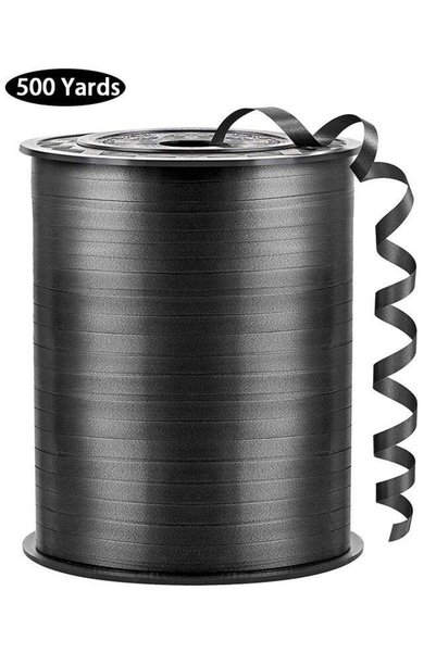 Generic 500 Yards Black Curling Ribbon - Balloon Ribbon - Balloon String for ...