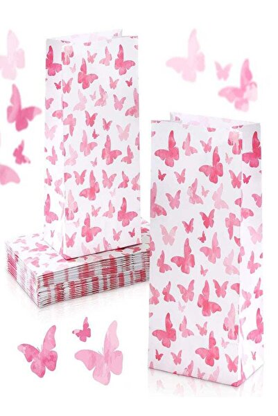 Generic Butterfly Party Present Bags, 24 Pieces Butterflies Safe Paper Goodie...