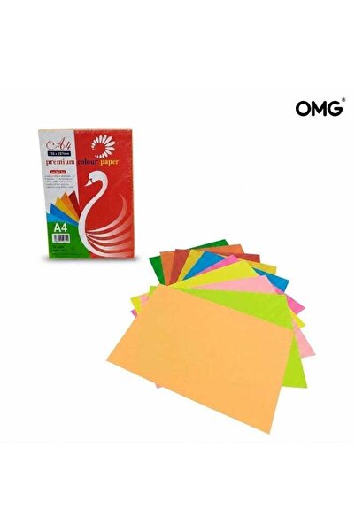 Generic A4 Premium Colour Paper 20 Assorted Colors, 250 Sheets Set, Multipurp...