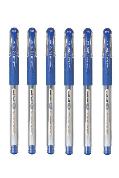 Generic 6-Piece Signo DX Gel Pen Blue Ink