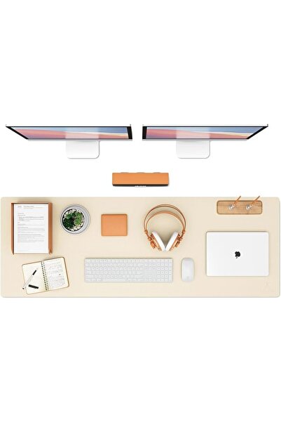 GENERAL K KNODEL Large Office Leather Desk Mat, Mouse and Keyboard Pad, Compu...