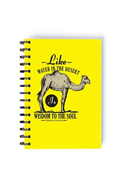 Generic Camel Print Rectangle Spiral A5 Notebook Multicolour