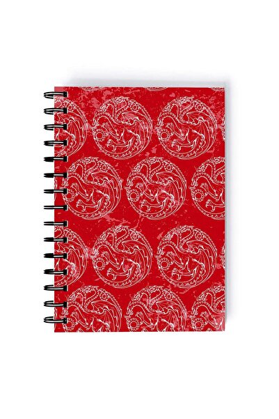 Generic Spiral A5 Notebook House of Dragon Knight of Seven Kingdom Pattern Ga...