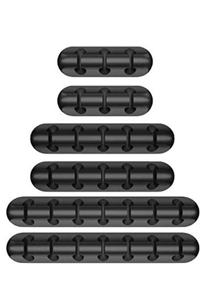 Generic Cable Clips Adhesive (Value Pack) 6pc Cable Clips Holder Organizer De...