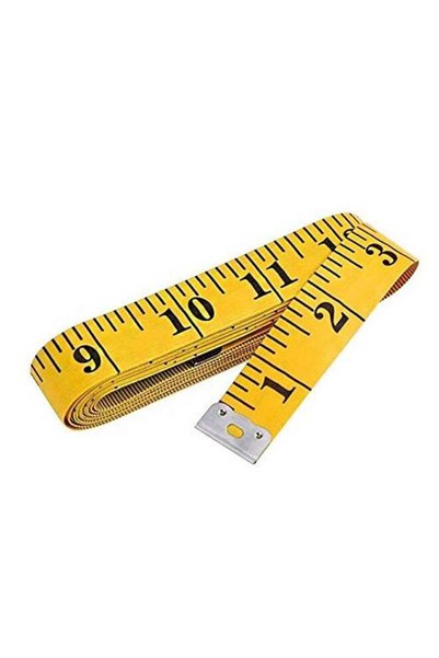 Generic Dual Scale Measuring Tape Yellow/Black