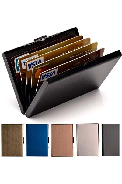 Generic Holder Stainless Steel Case Metal ID Card Holder RFID Wallets Busines...