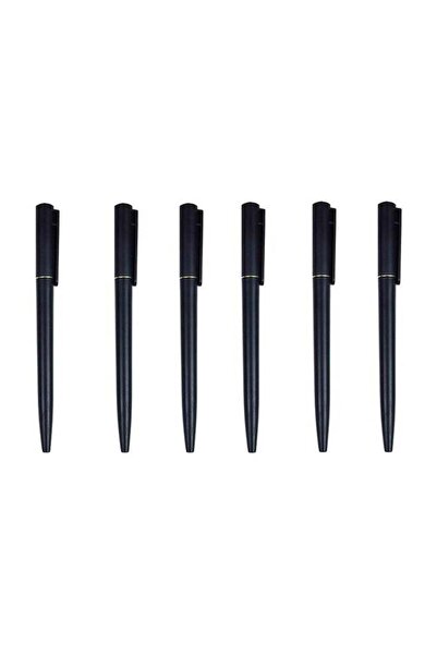 Generic 6 Pack Slim Retractable Ballpoint Pens 0.7mm Medium Point Black ink