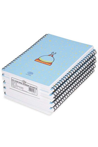 Generic Spiral Soft Cover Notebook Single Line A5, 100-Sheets 10-Piece - FSNB...
