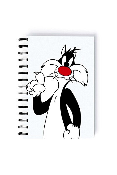 Generic Spiral A5 Notebook Sylvester Cat Tweety Bird Looney Tunes