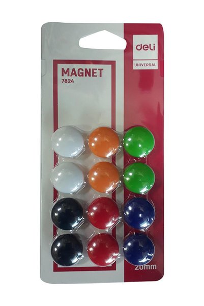 Generic 12-Piece Magnetic Button Set Multicolour