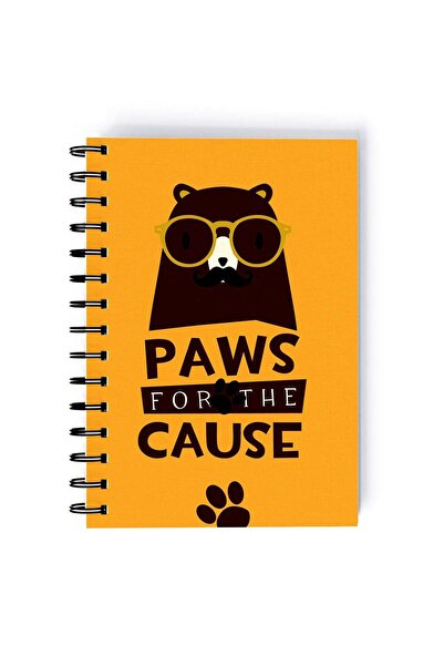 Generic Paws For The Cause Design Rectangle Spiral A5 Notebook Multicolour