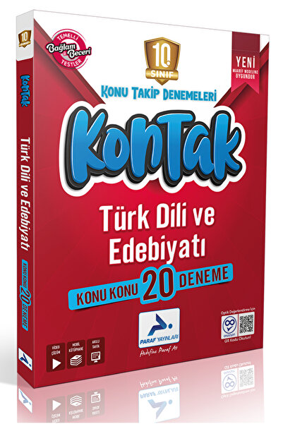 paraf yayınları 10. Sınıf Maarif Model KONTAK Türk Dili ve Edebiyatı Konu Kon...