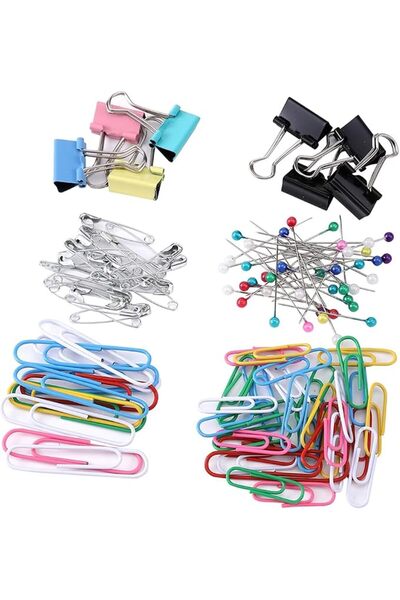 Lawazim staplers and paper clips set | Clips, Durable and Rustproof, Coated L...