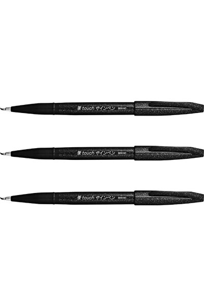 Pentel Yayınları قلم بنتل فود تاتش سيجن، أزرق، يشبه فرشاة الرسم (SES15C-C)