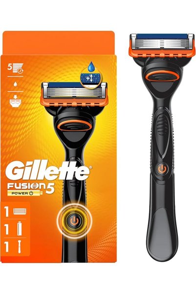 Gillette ماكينة حلاقة Fusion5 للرجال، مقبض ماكينة حلاقة واحد + شفرة بديلة واحدة