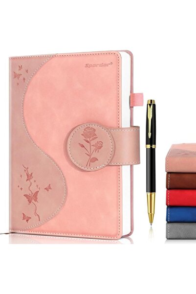 GENERAL Spardar Hardcover Notebook with 300 Pages, Thick Ruled Notepad with 8...