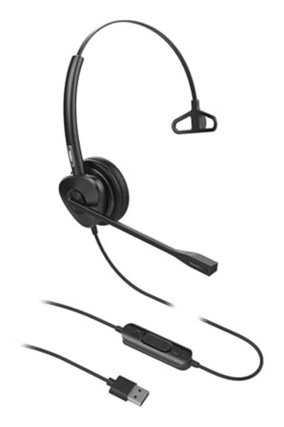 Fanvil HT301-U Crystal Audio USB Headset Monaural ENC Noise Reduction Ultra L...