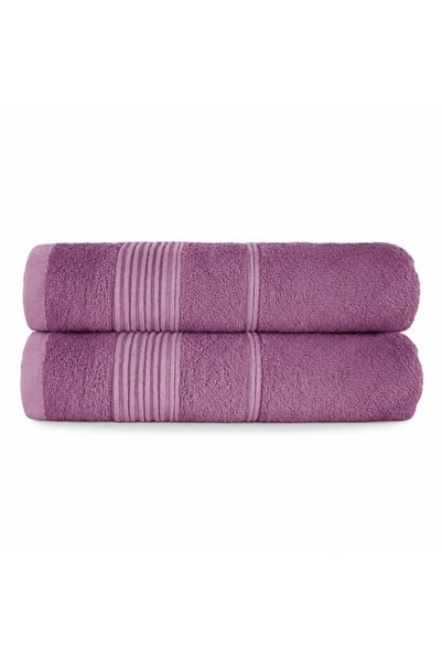 NATERIS Set 2 prosoape de baie Bamboo Moreno, mov, 70x140 cm, 58% bumbac