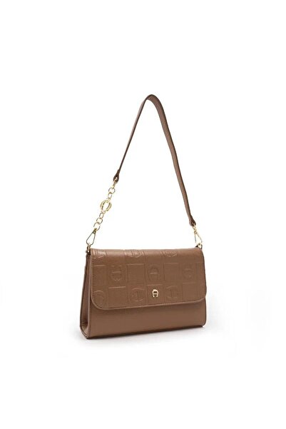 Aigner حقيبة يد نسائية كاجوال بتصميم عتيق مطبوع عليها حروف من AgNew