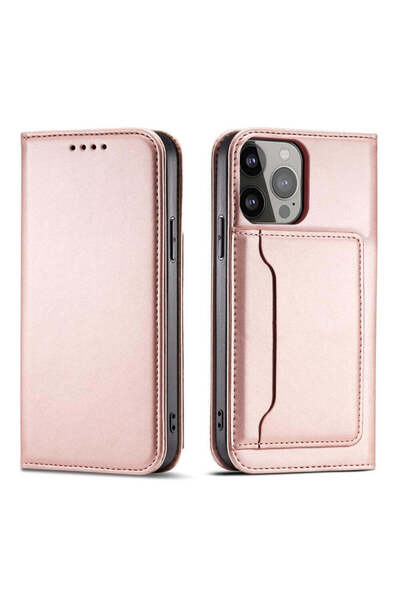 HQ WEAR HQWear Husă magnetică pentru carduri pentru Samsung Galaxy S23, Roz