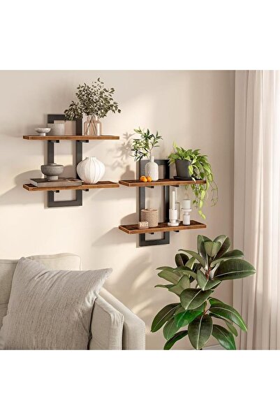 GENERAL Floating Shelves for Wall, 38cm Wall Shelf Set of 2, Kitchen Shelves ...