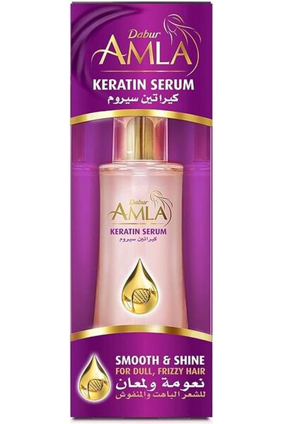 Dabur Amla Smooth & Shine Keratin Serum 50ml | Anti Frizz, Repair Treatment, ...