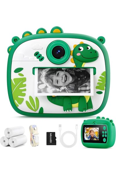 LBMT Kids Camera Instant Print, Dual-Lens FHD 1080P Digital Camera for Birthd...