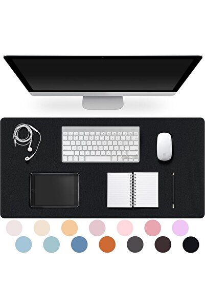 GENERAL Leather Desk Pad Protector,Non-Slip Desk Pad(Dark Gray, 31.5" x 15.7")
