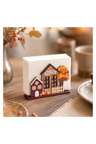 OEM Suport din Lemn pentru Servetele de Masa Casute 12x5x8,8cm – accesoriu te...