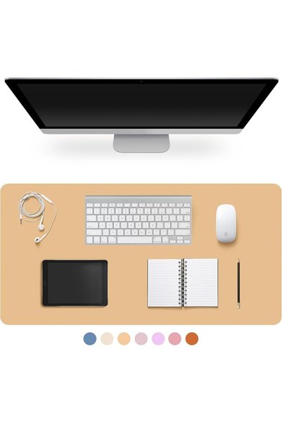 GENERAL Leather Desk Pad Protector,Non-Slip Desk Pad(Dark Gray, 31.5" x 15.7")