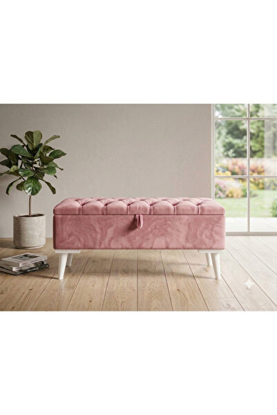 gürel Sandıklı puf Bench ayak ucu beybifes kumaş 90*35